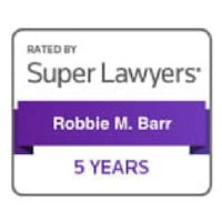 2022 super lawyers 5 year badge robbie barr denver colorado